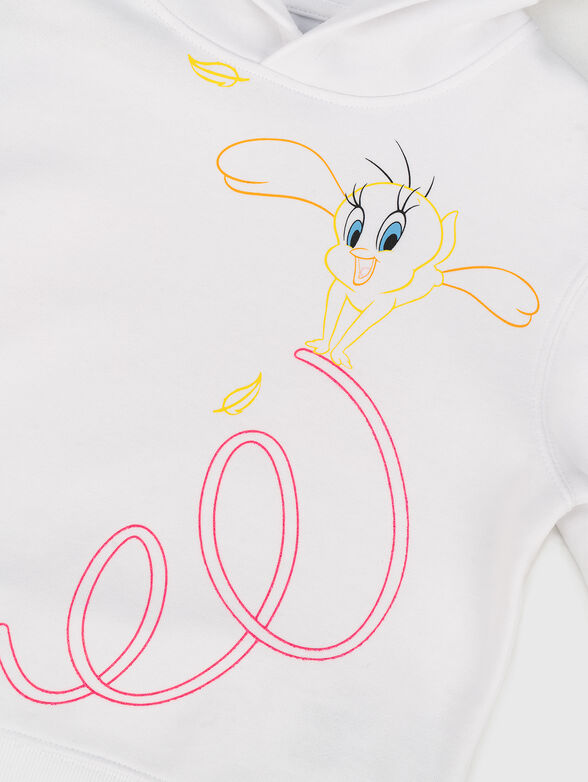 Black sweatshirt with print - 3