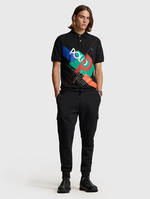 Polo-shirt with contrasting print - 2