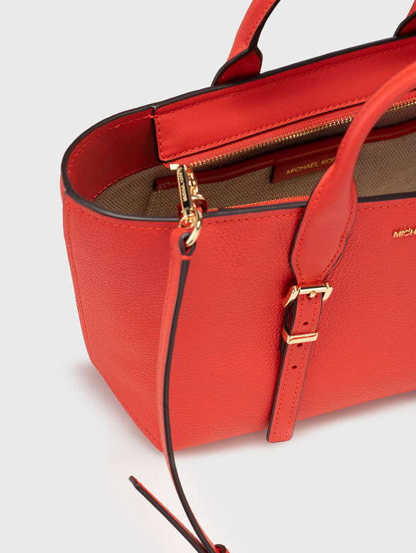 Leather bag with logo - 6