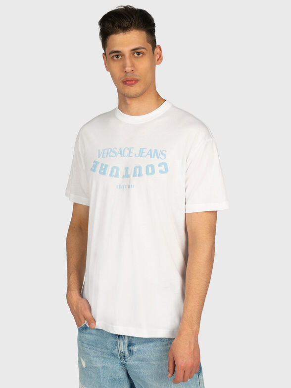 Men's t-shirt with a contrasting logo - 1