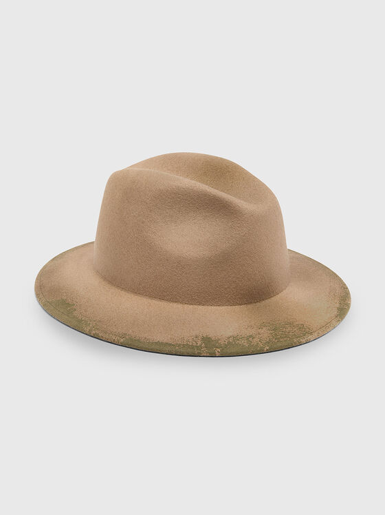 Cowboy wool hat with tie-dye effect - 1
