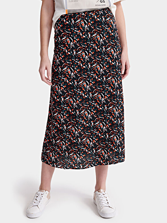 CANYON midi skirt with multicolor print - 1