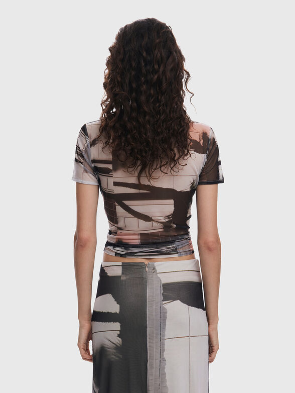 T-shirt with sheer effect - 3