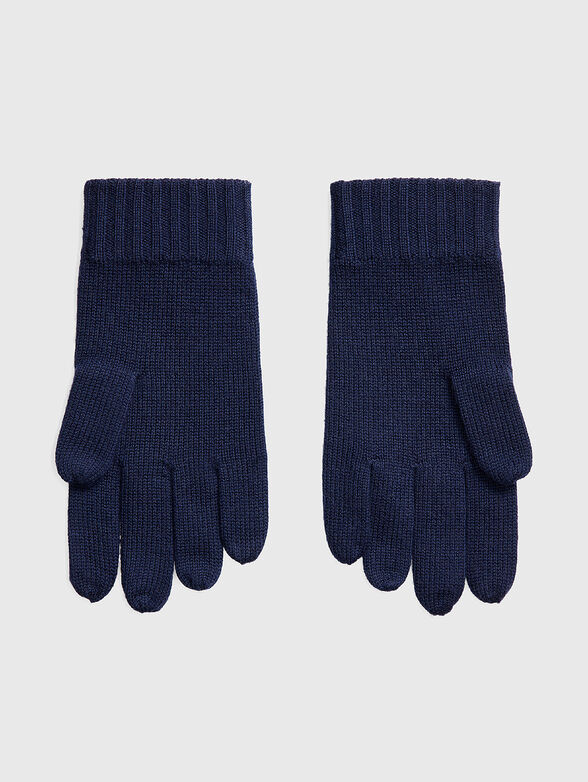 Wool gloves with logo embroidery - 2