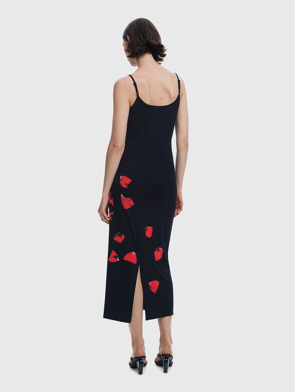Midi dress with floral motifs - 2