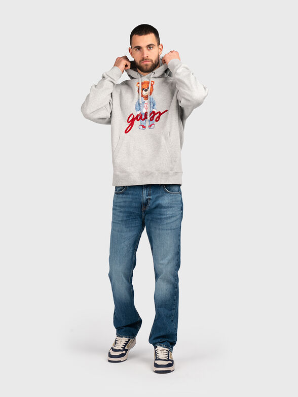 Sweatshirt with contrast print and logo - 2