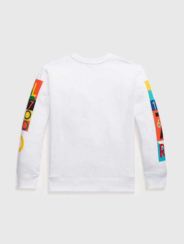 Contrast print sweatshirt  - 2