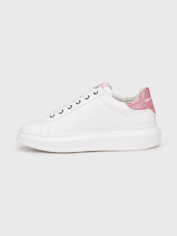 KAPRI leather sneakers with accent logo - 4