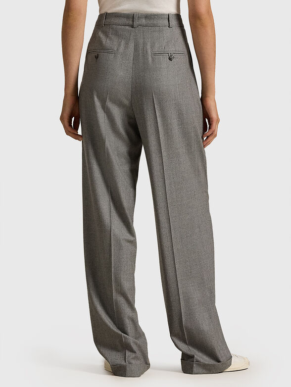 Wool trousers with darts - 1