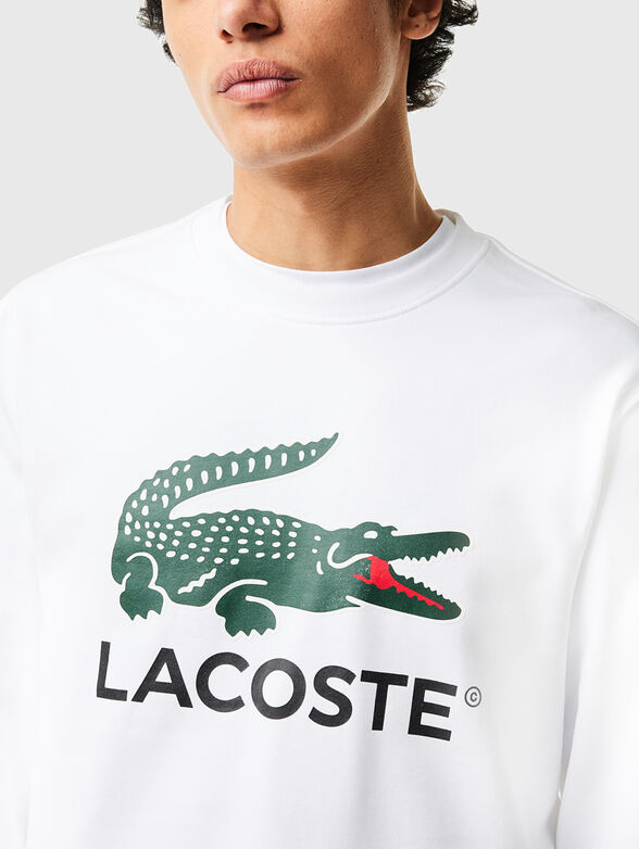 Dark blue sweatshirt with logo accent  - 4