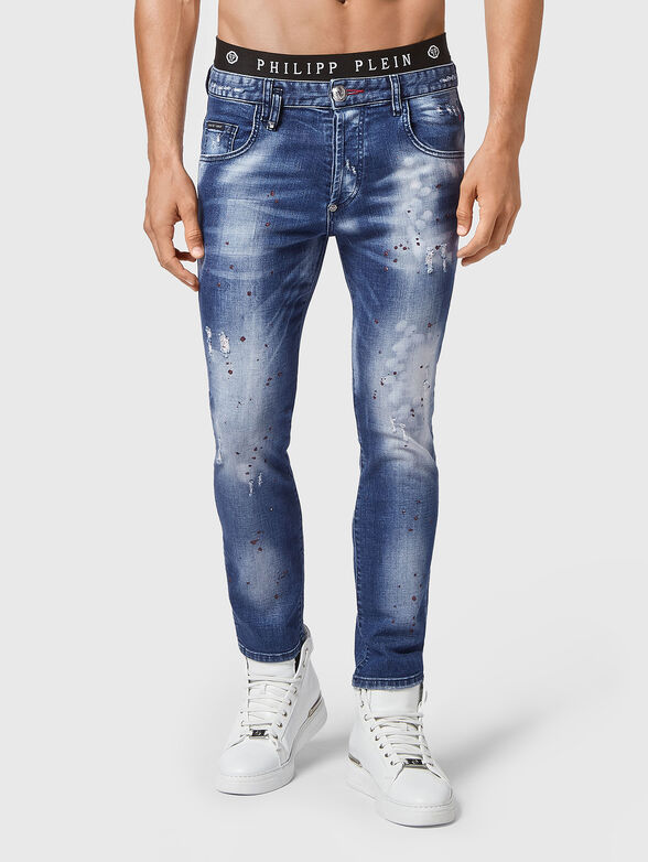 Slim jeans with art motifs - 1