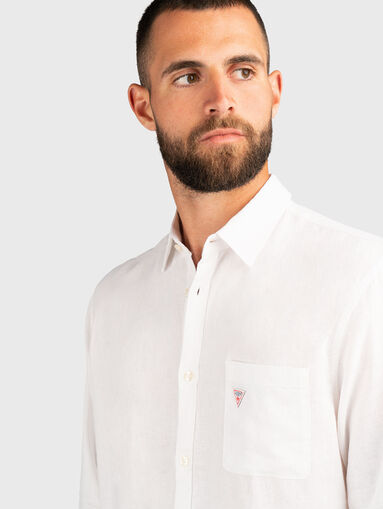 Long sleeve linen shirt - 4