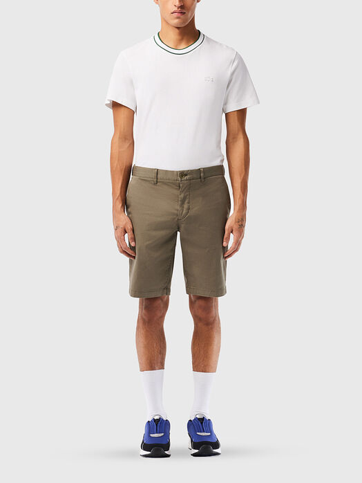 Shorts in cotton blend