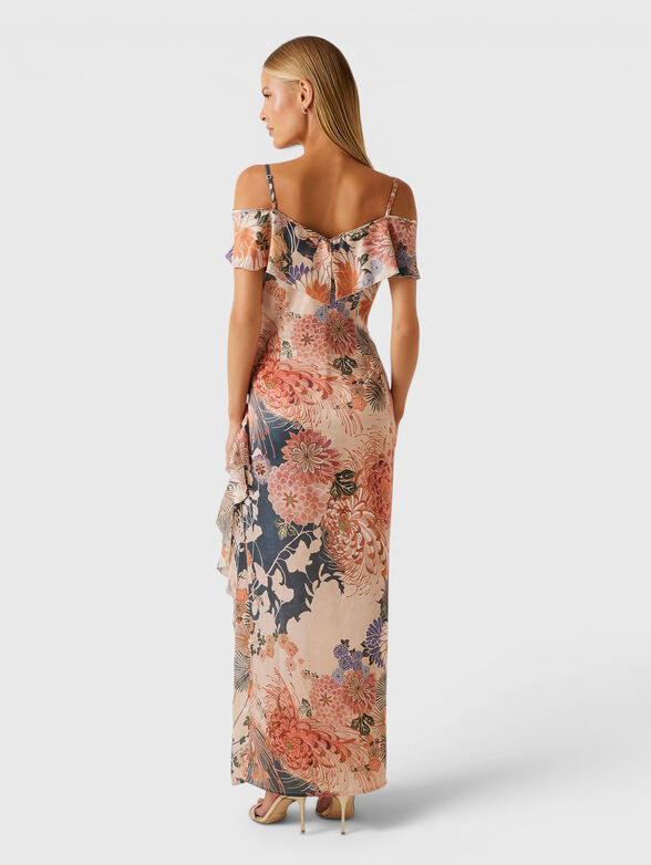 Floral-print dress with ruffles - 2