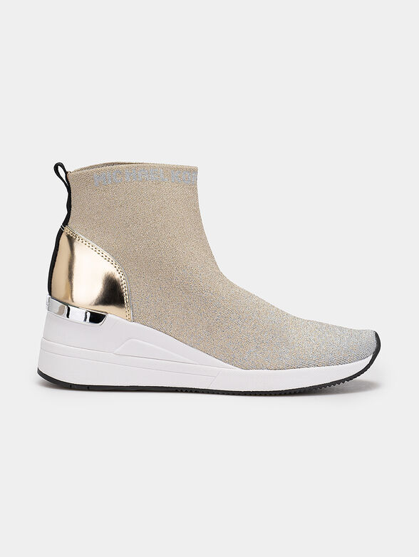 SKYLER  slip-on ankle boots with gold details - 1