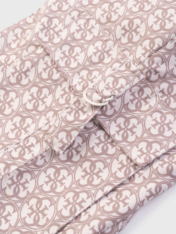 Cargo pants with monogram print - 4