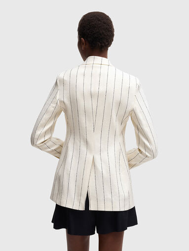 Linen slim blazer - 3