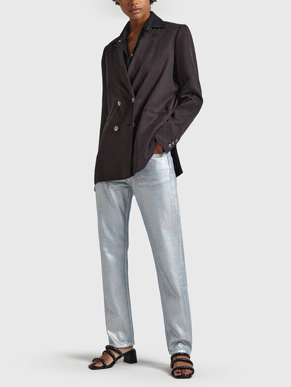 Jeans with metallic effect - 4