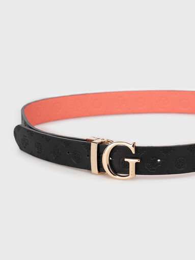 Revirsible belt with monogram  - 3