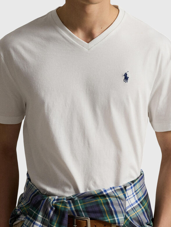 V-neck cotton T-shirt - 4