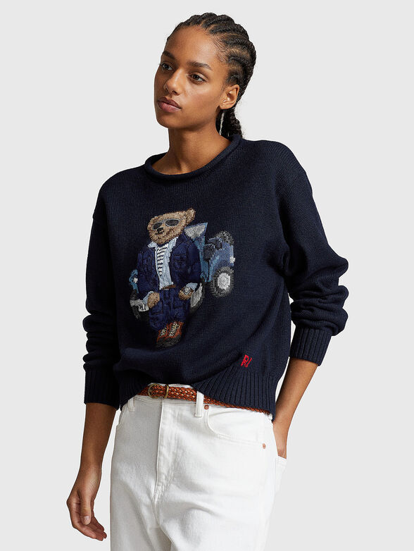 POLO BEAR sweater in dark blue - 1