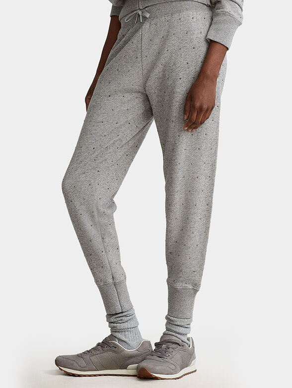 Sports pants with decorations - 1