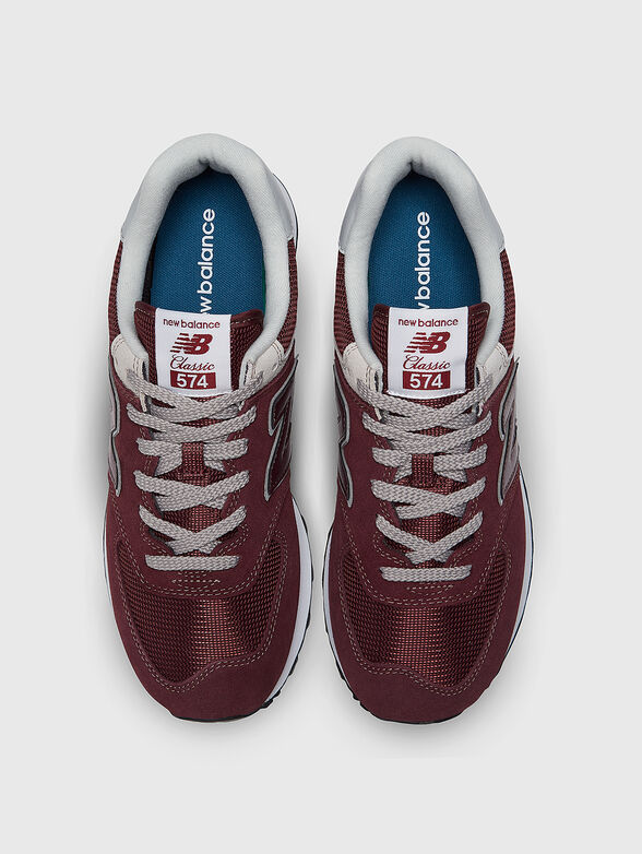 574 sneakers in bordeaux color - 6