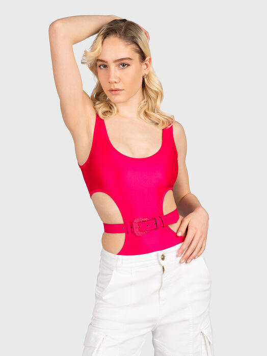 Body with cut-out elements in black color