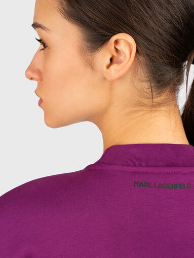 Sweatshirt with rhinestone detail - 4