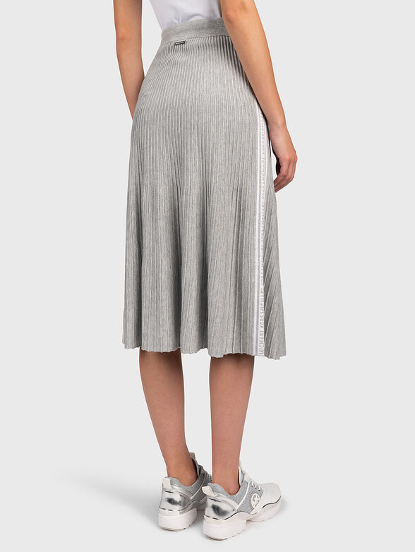 Grey skirt with logo branding - 2