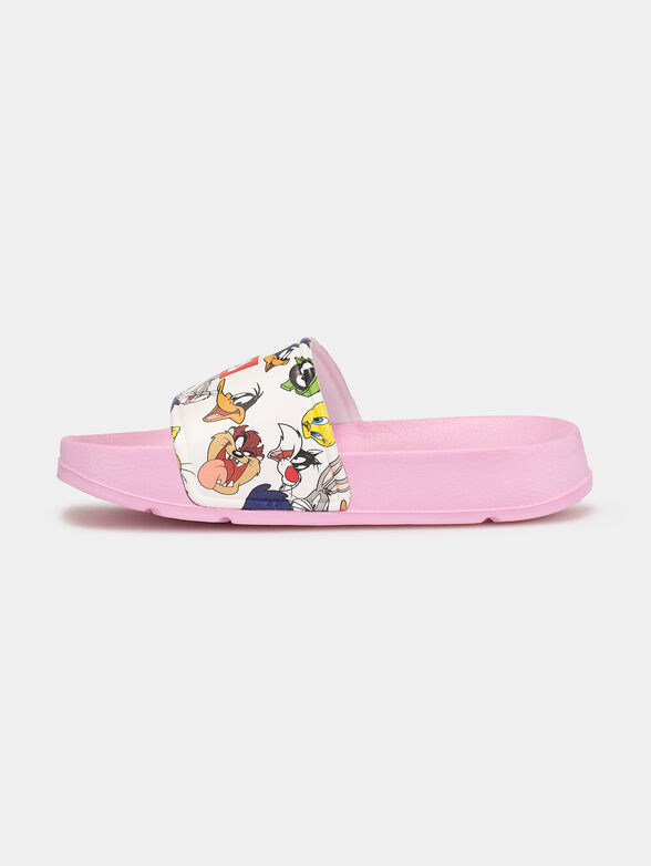 Beach shoes with Warner Bros print in navy blue - 4