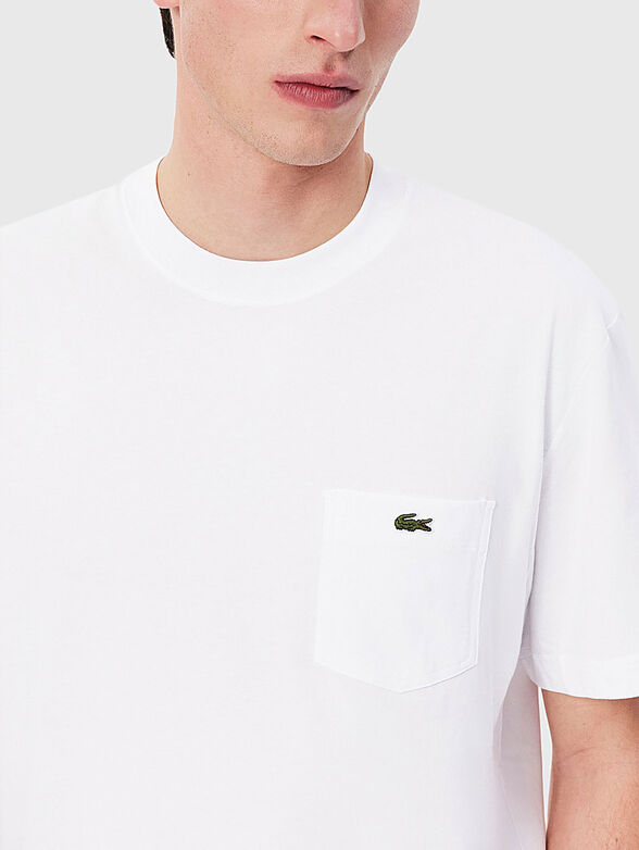 Cotton T-shirt with oval neckline - 4