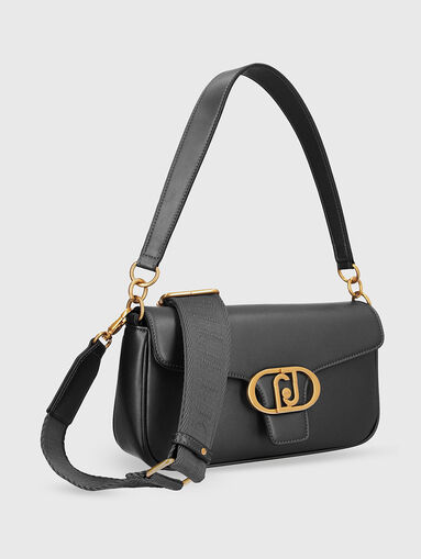 Beige crossbody bag with gold details - 4