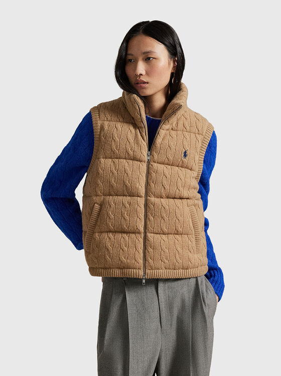 Wool and cashmere vest - 1