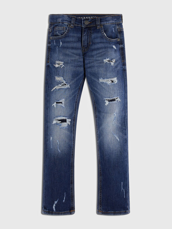 Blue slim jeans - 1