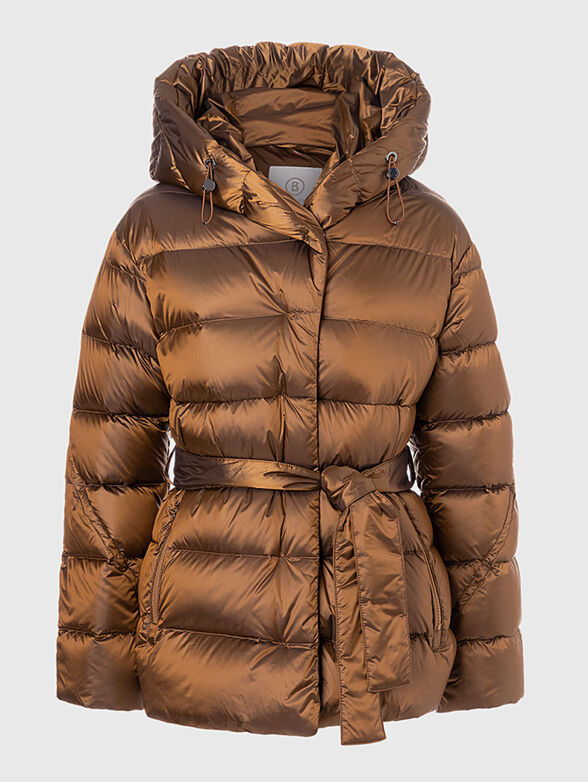 LAURIE padded jacket with waist belt - 1