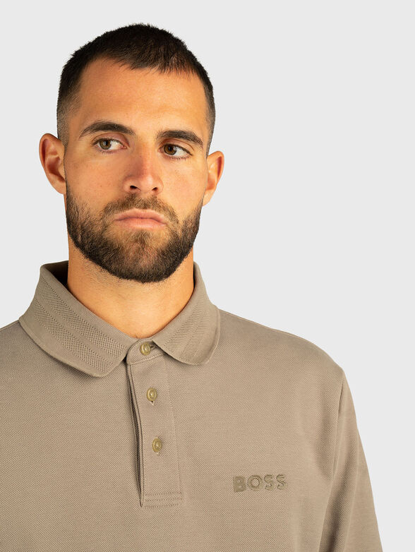 Long sleeved cotton polo shirt - 4