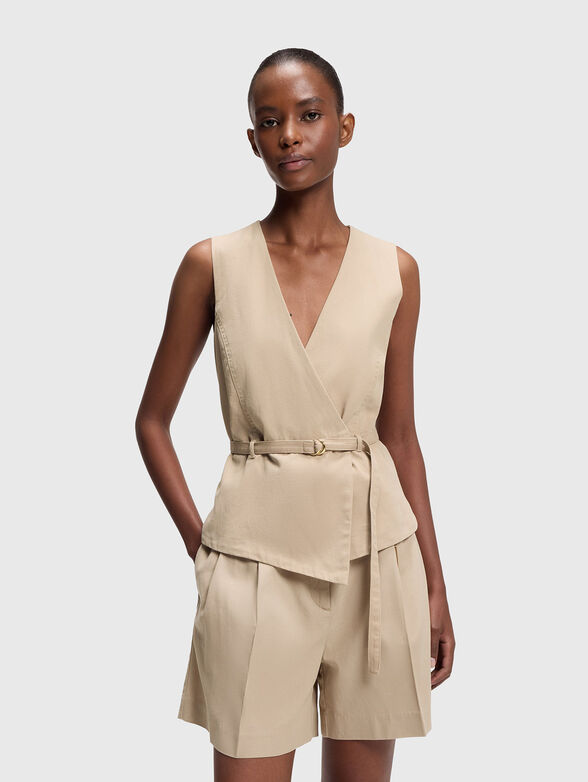 AHELLA vest with a V-neck - 1