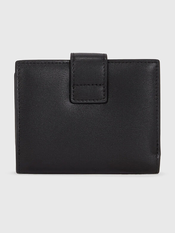 Leather wallet with logo - 2
