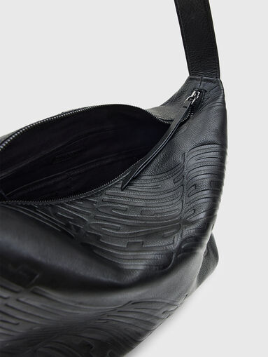 LOGORAMA black leather bag - 5