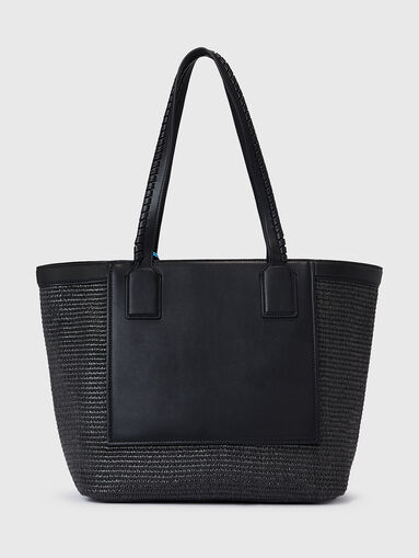 Black large bag with contrasting logo lettering - 3