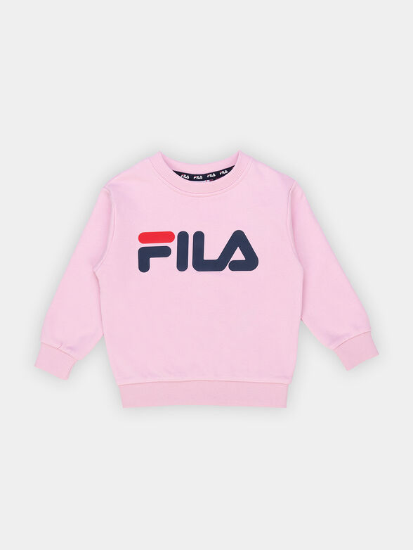 Pink sweatshirt with logo print - 1