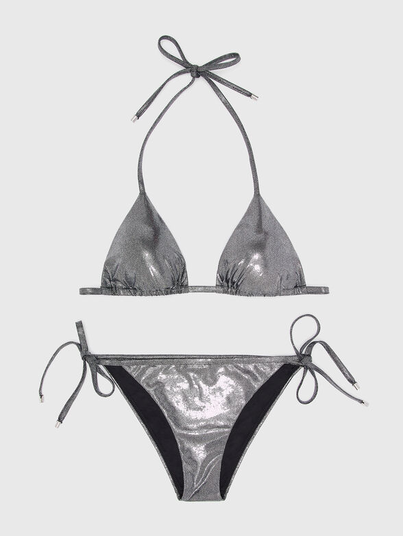 Two-piece swimsuit with metallic effect - 4
