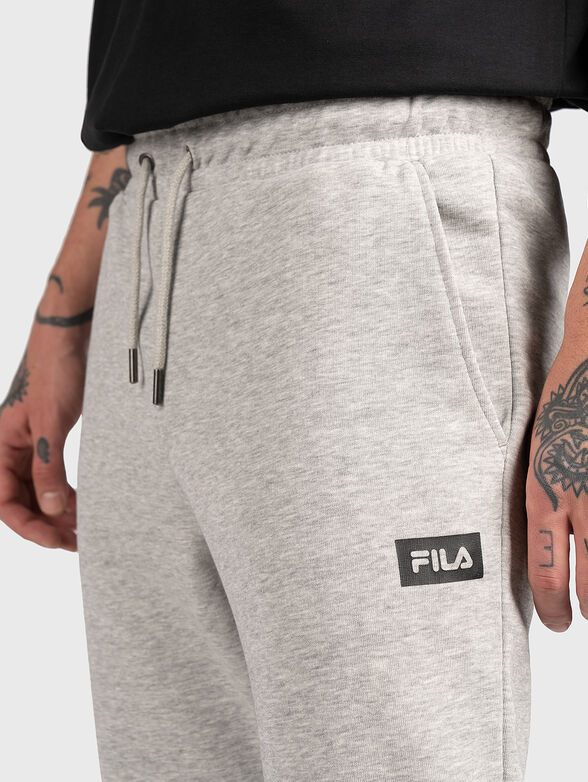 BIORINE grеy sports pants with logo detail - 3