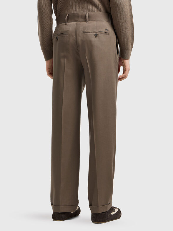 Brown wool trousers - 2
