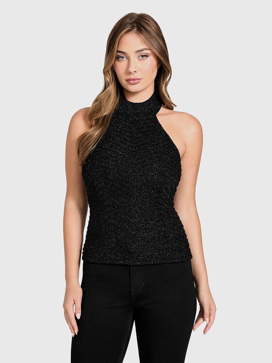 Плетен топ SERINA с халтер деколте - 1