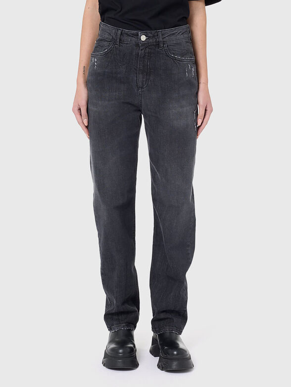 Dark wide leg jean - 1