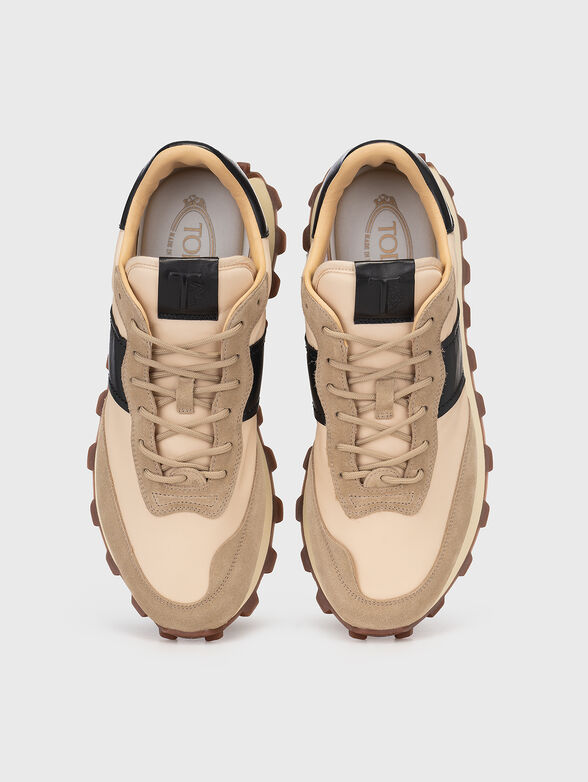 Multicoloured sports shoes with suede elements - 6