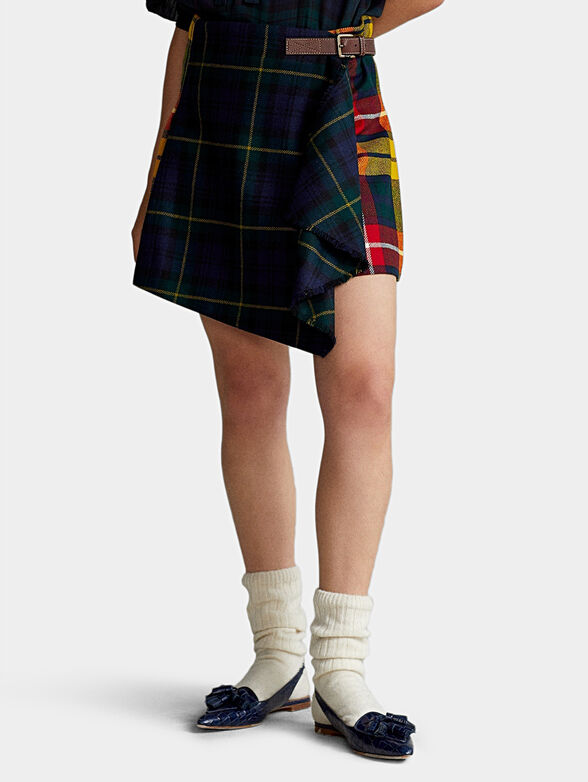 Plaid woolen skirt - 3