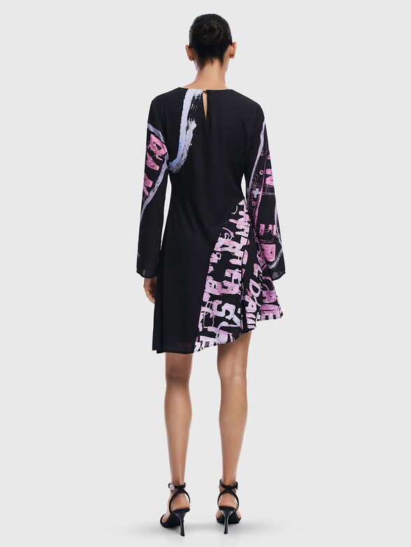 DANGERBLACK dress with accent print - 2